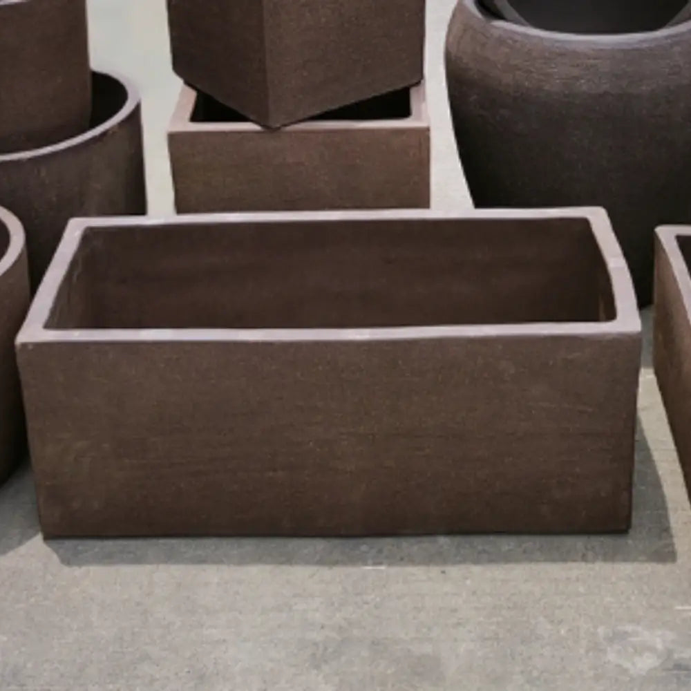 Pot de fleur extérieur grande taille rectangulaire