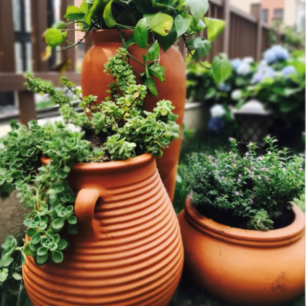Pot de fleur extérieur grande taille terre cuite