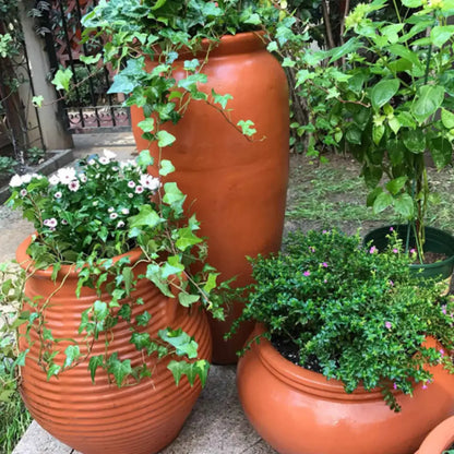 Pot de fleur extérieur grande taille terre cuite