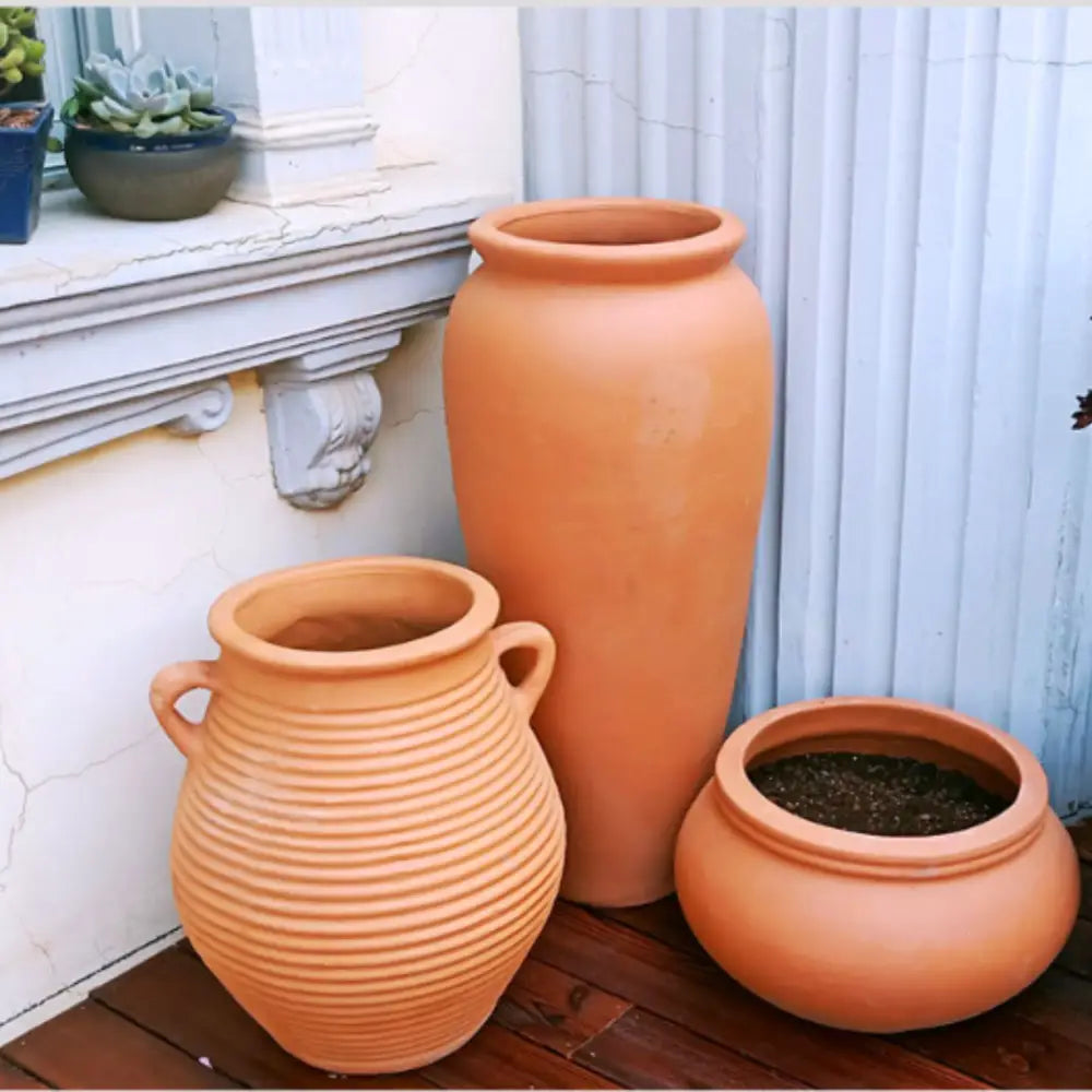 Pot de fleur extérieur grande taille terre cuite