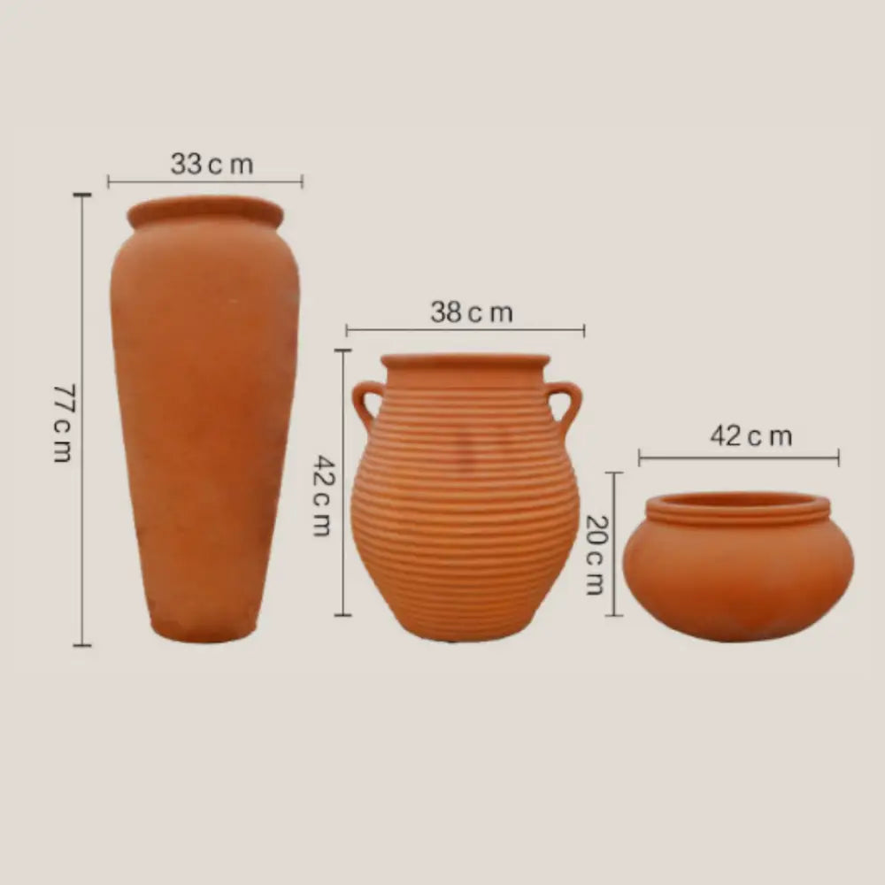 Pot de fleur extérieur grande taille terre cuite