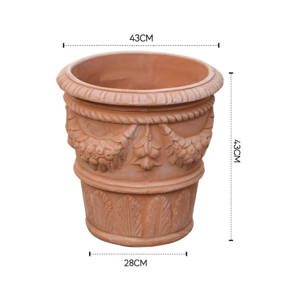 Pot de fleur grande taille terre cuite