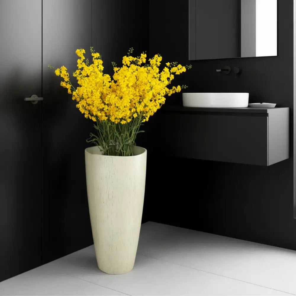 Pot de fleur haut plastique