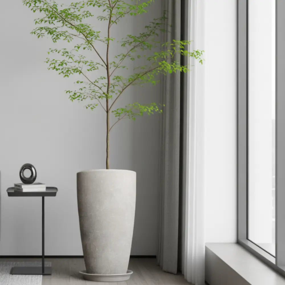 Pot de fleur haut plastique