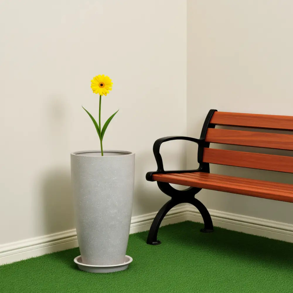 Pot de fleur haut plastique