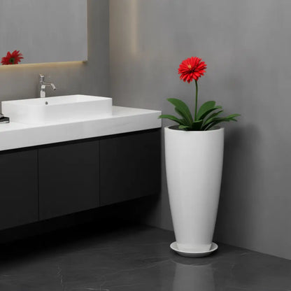 Pot de fleur haut plastique