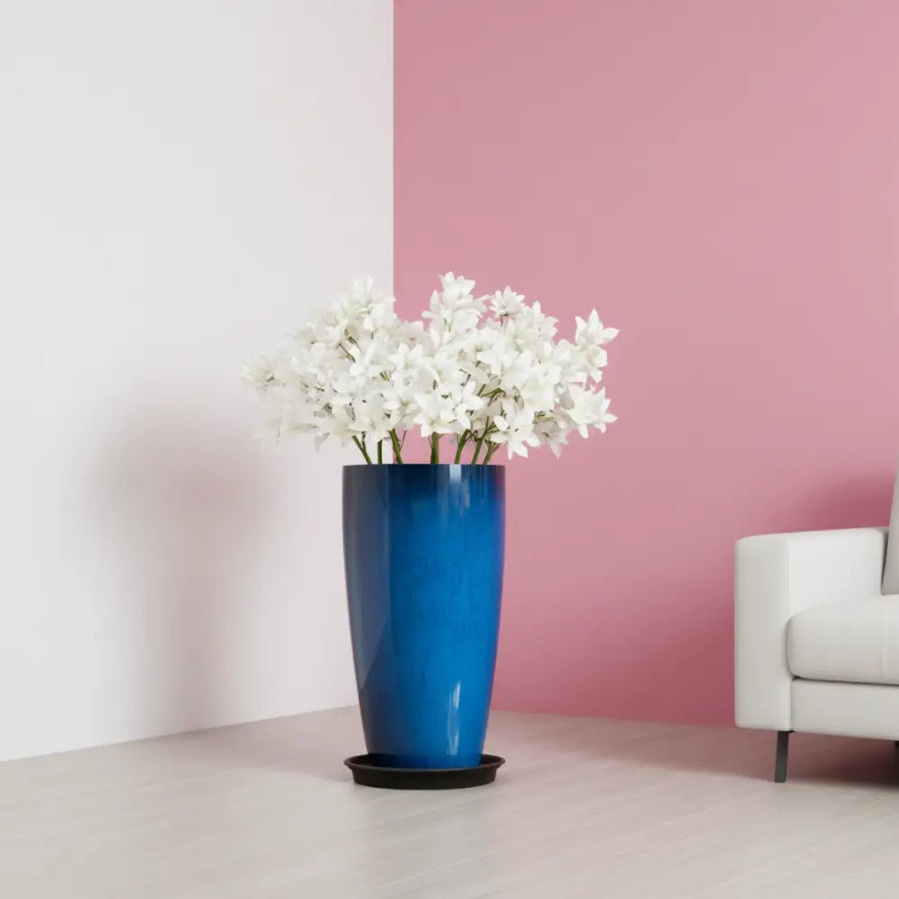 Pot de fleur haut plastique