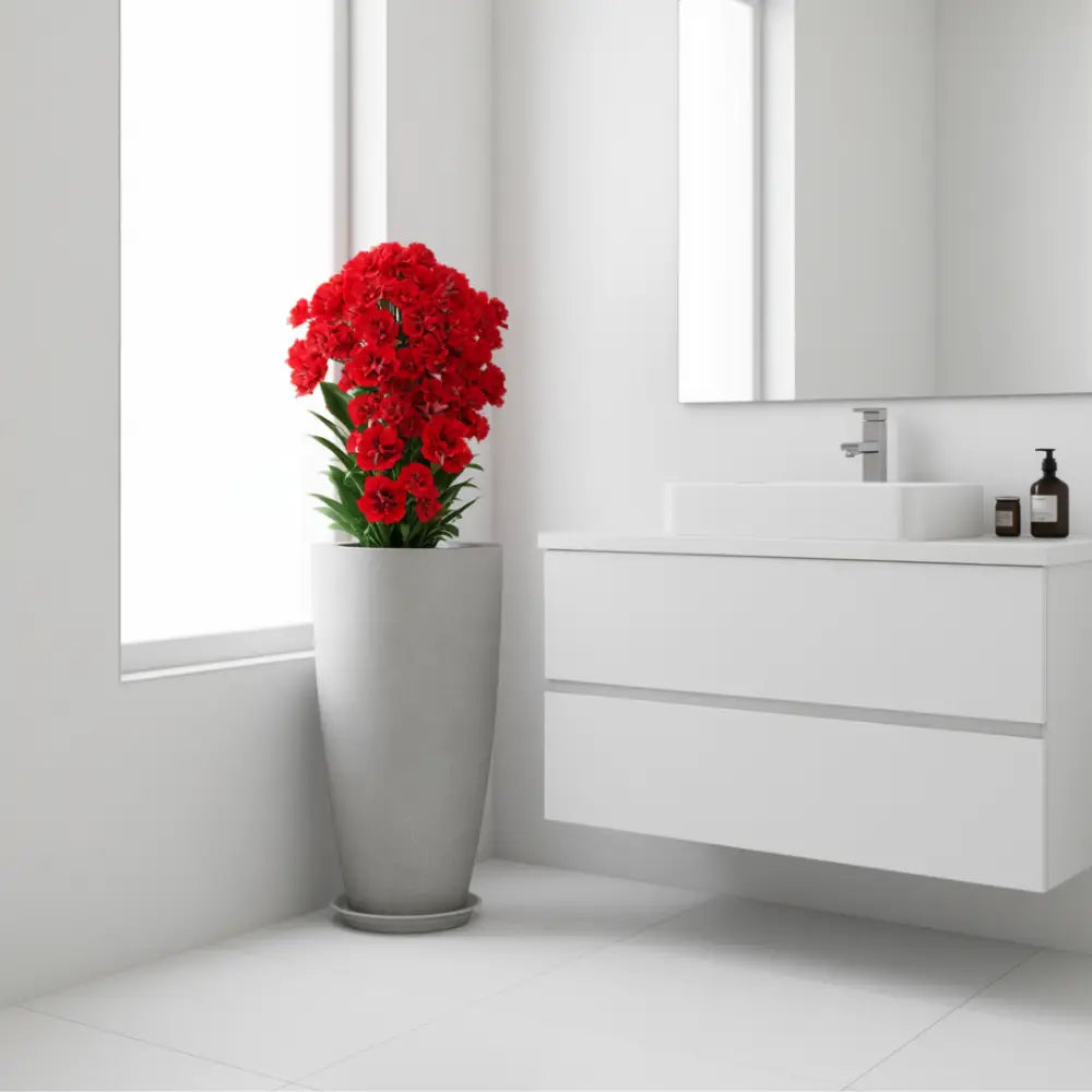 Pot de fleur haut plastique