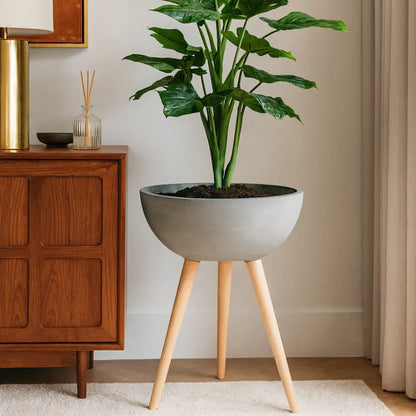 Pot de fleur haut sur pied