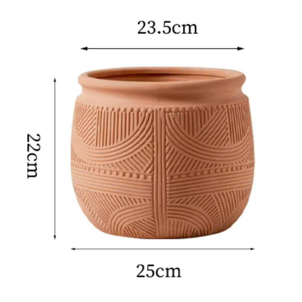 Pot de fleur intérieur terre cuite