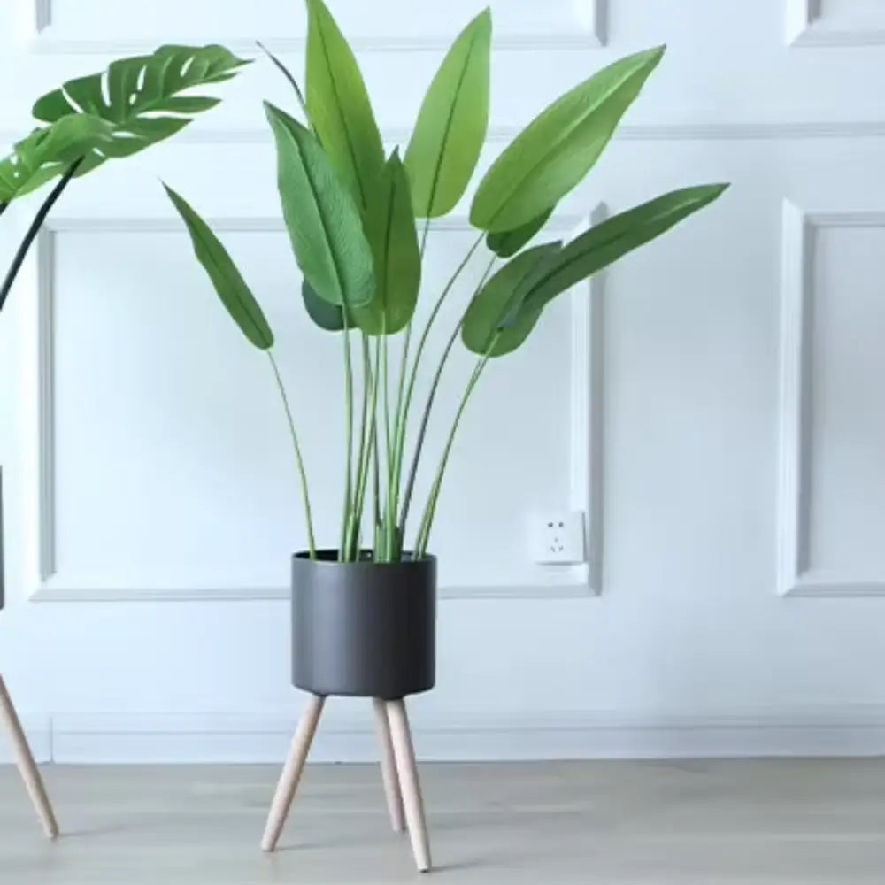 Pot de fleur métal sur pied