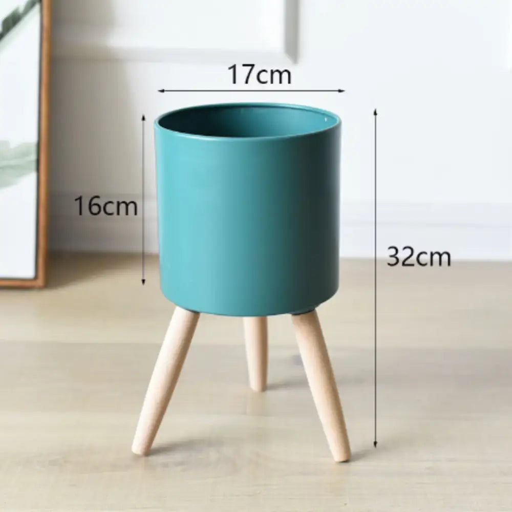 Pot de fleur métal sur pied