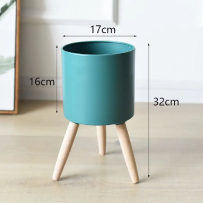 Pot de fleur métal sur pied