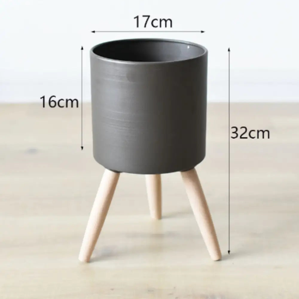 Pot de fleur métal sur pied