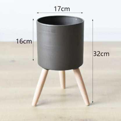 Pot de fleur métal sur pied