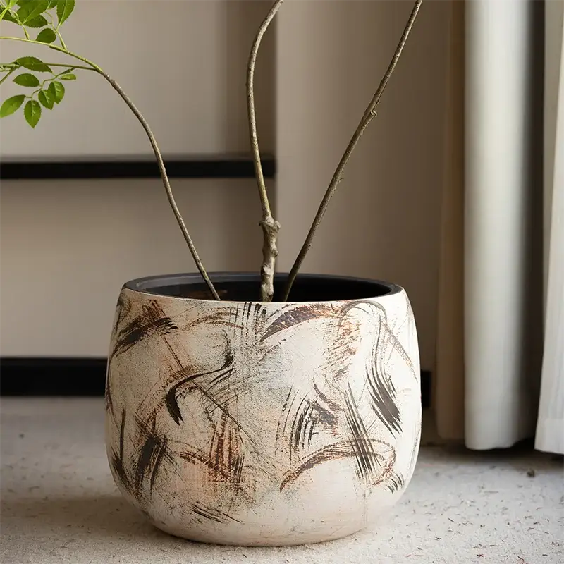 Pot de fleur moderne intérieur