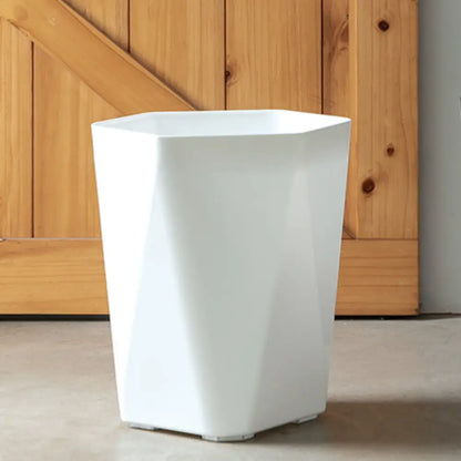Pot de fleur plastique blanc
