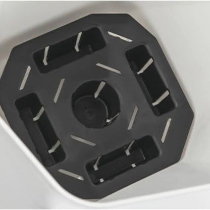 Pot de fleur plastique blanc