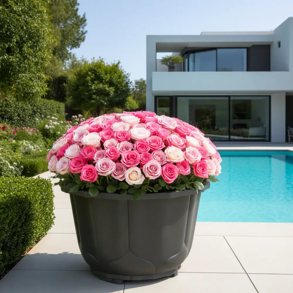 Pot de fleur plastique diamètre 80