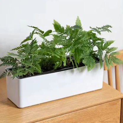 Pot de fleur plastique rectangulaire