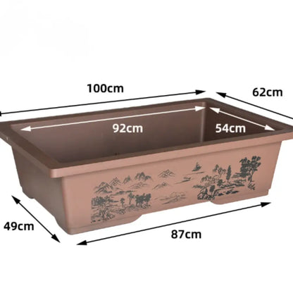 Pot de fleur rectangulaire 1m