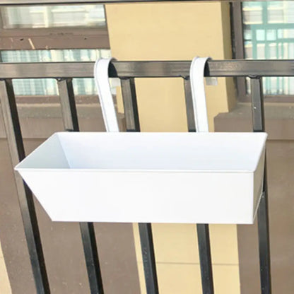 Pot de fleur rectangulaire suspendu