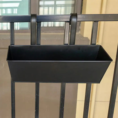 Pot de fleur rectangulaire suspendu