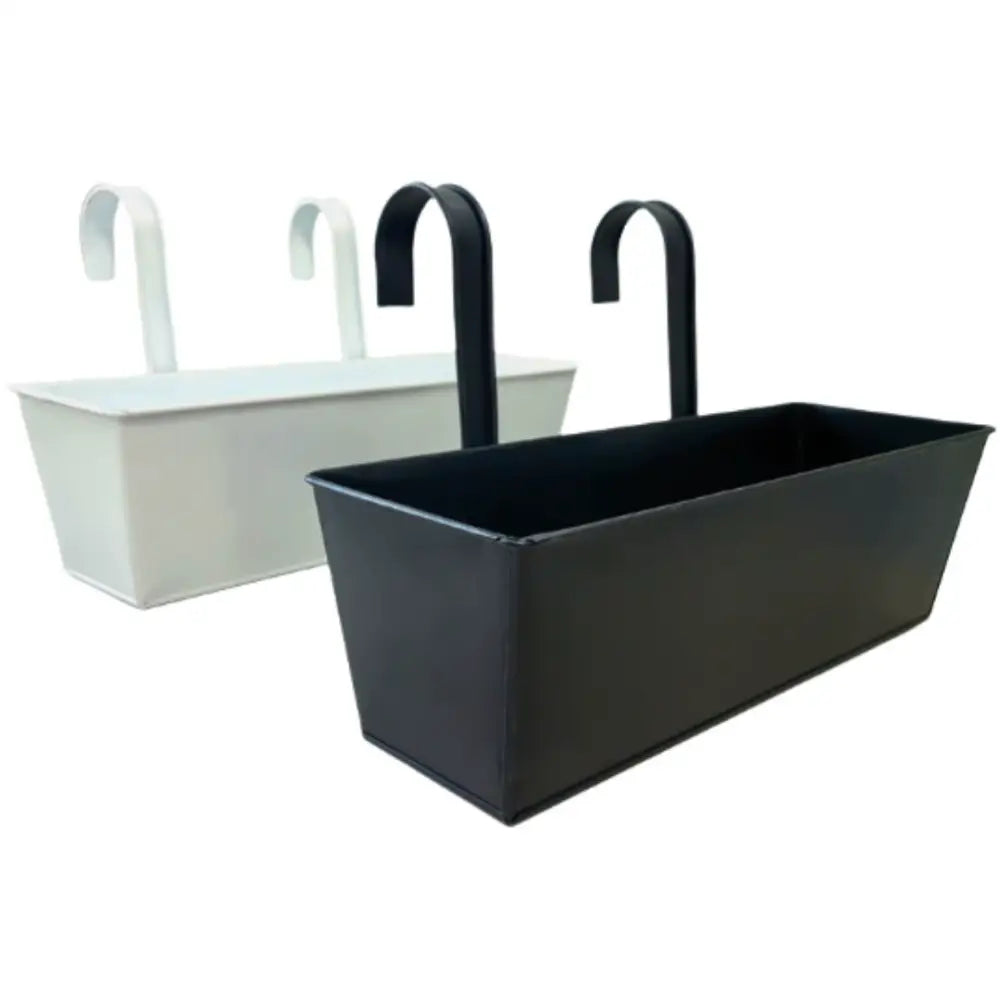 Pot de fleur rectangulaire suspendu