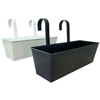 Pot de fleur rectangulaire suspendu
