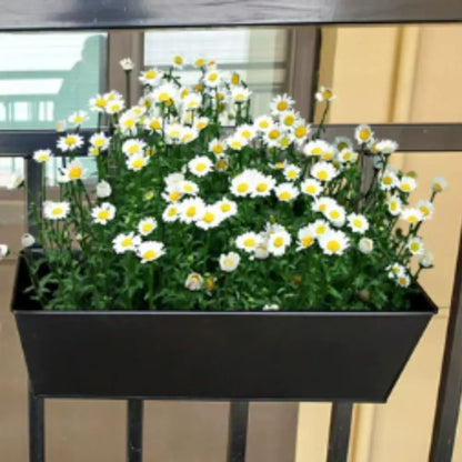 Pot de fleur rectangulaire suspendu