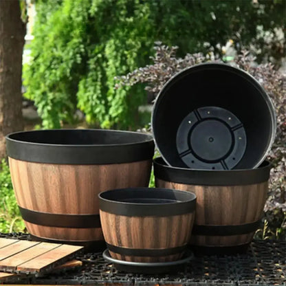 Pot de fleur rond extérieur