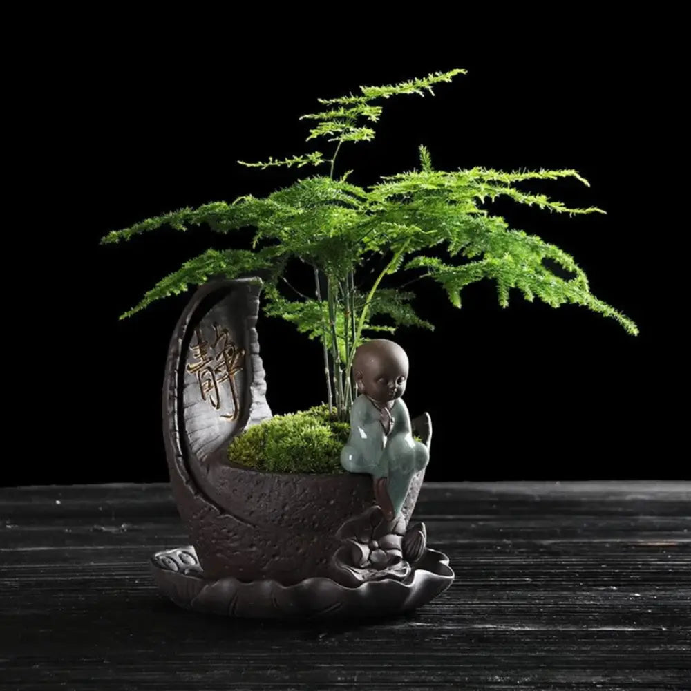 Pot de fleur style chinois