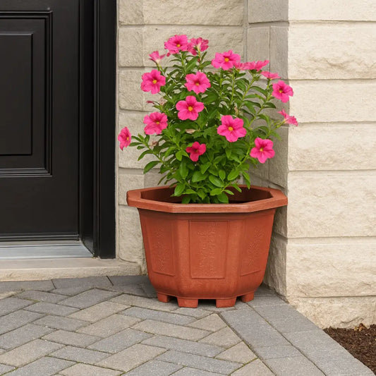 Pot de fleur sur pied extérieur