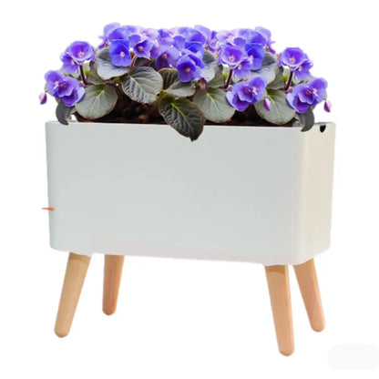 Pot de fleur sur pied plastique