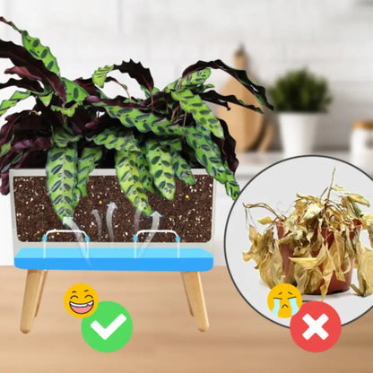 Pot de fleur sur pied plastique