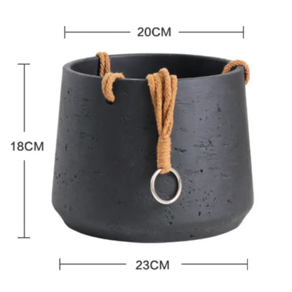 Pot de fleur suspendu au plafond