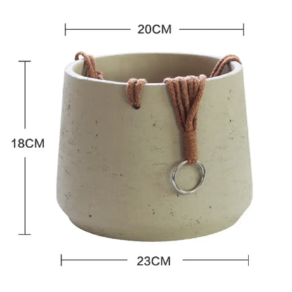 Pot de fleur suspendu au plafond