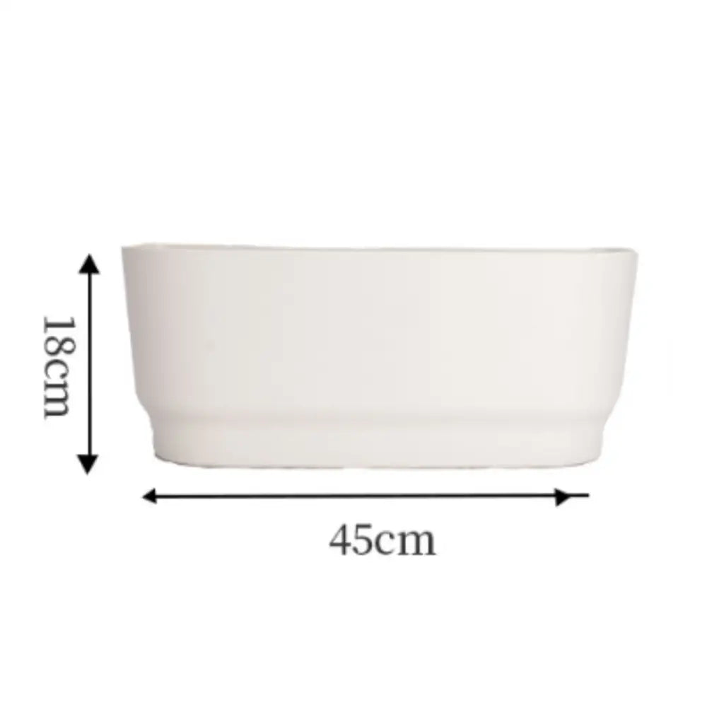 Pot de fleur suspendu blanc