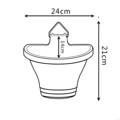 Pot de fleur suspendu plastique