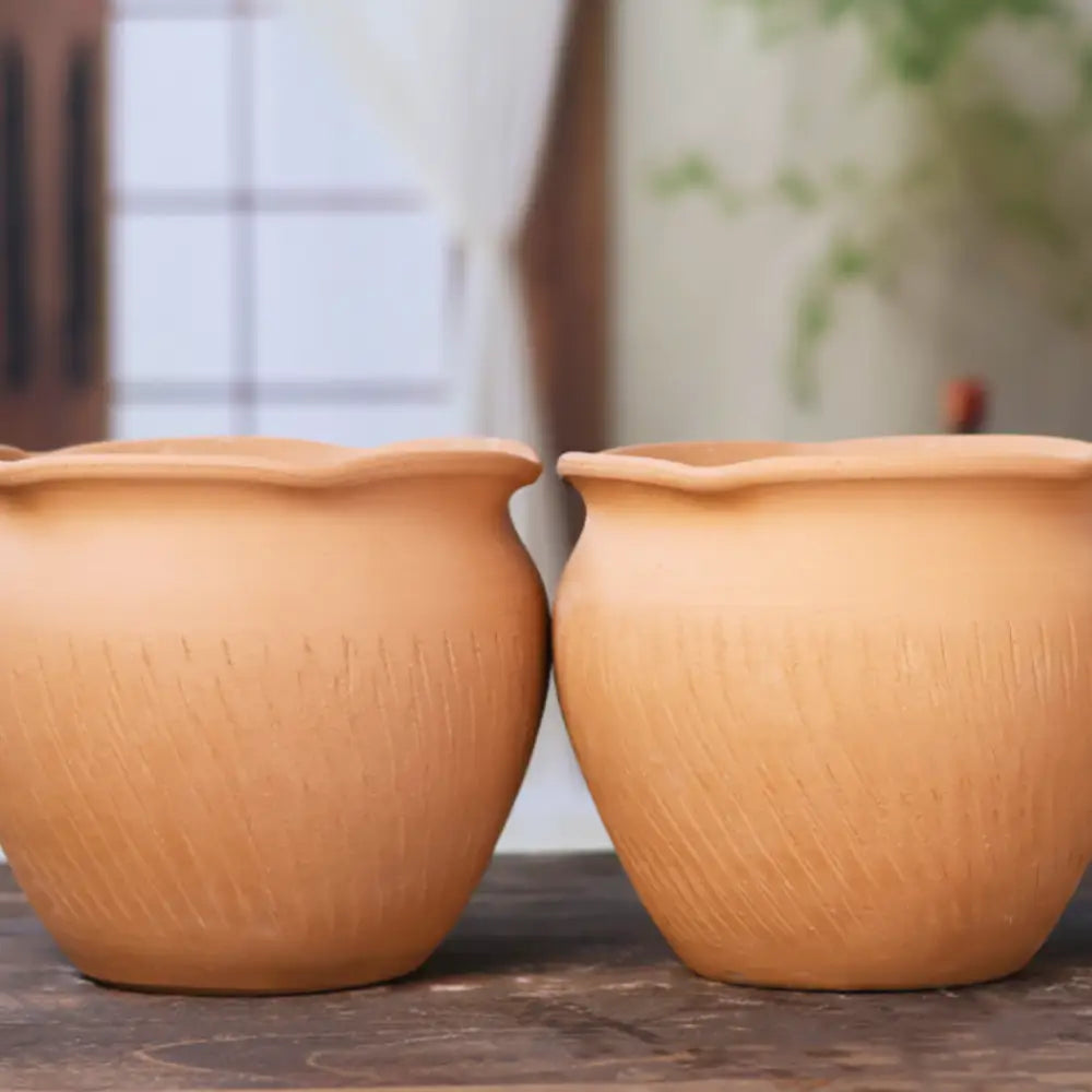 Set de 2 pot de fleur terre cuite diamètre 20