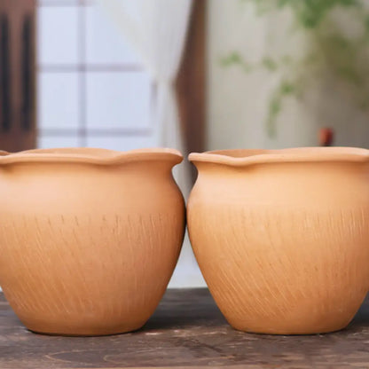 Set de 2 pot de fleur terre cuite diamètre 20