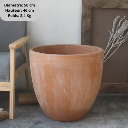 Pot de fleur terre cuite diamètre 50