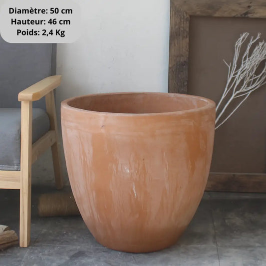 Pot de fleur terre cuite diamètre 50