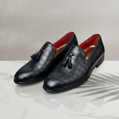 Prestige Mocassins cuir vernis noir homme
