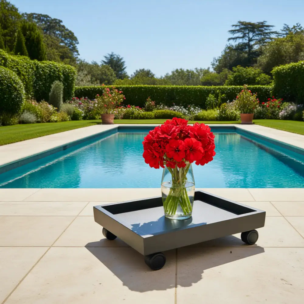 Soucoupe pot de fleur carré 30 cm