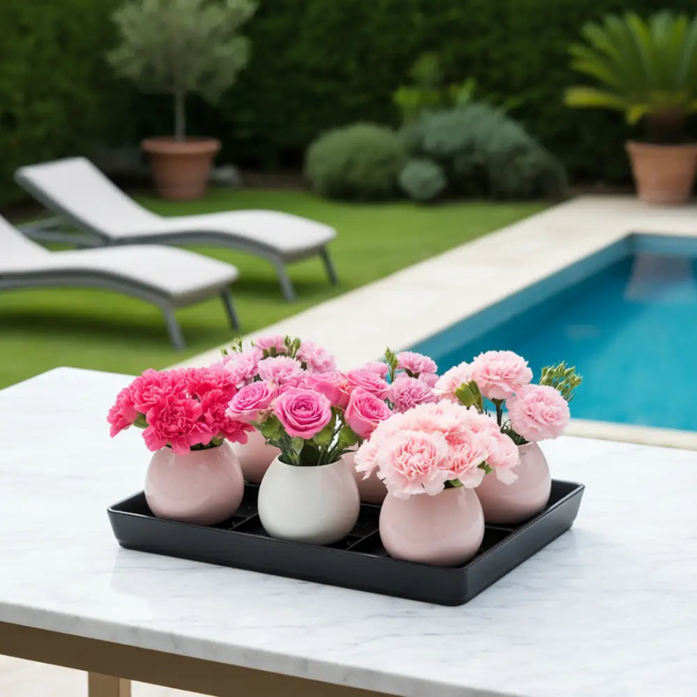 Soucoupe pot de fleur carré 40 cm