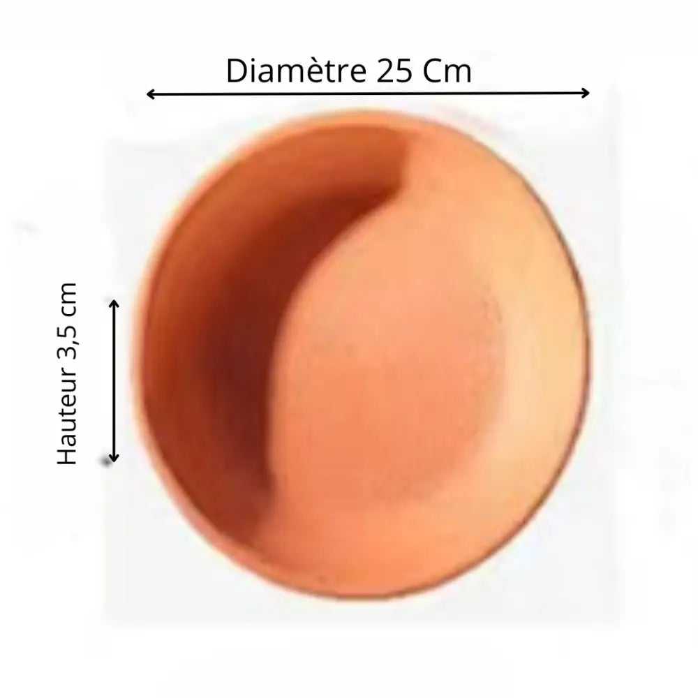 Soucoupe pot de fleur terre cuite