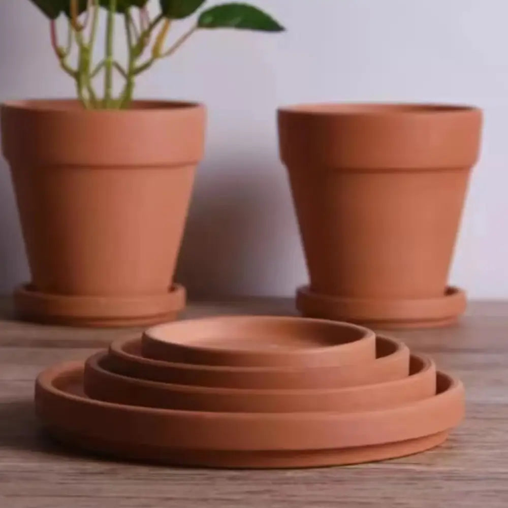 Soucoupe pot de fleur terre cuite