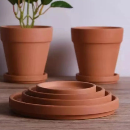 Soucoupe pot de fleur terre cuite