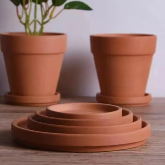 Soucoupe pot de fleur terre cuite